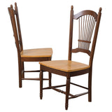 Sunset Trading Oak Selections Allenridge Dining Chair | Nutmeg Brown And Light Oak | Set Of 2
