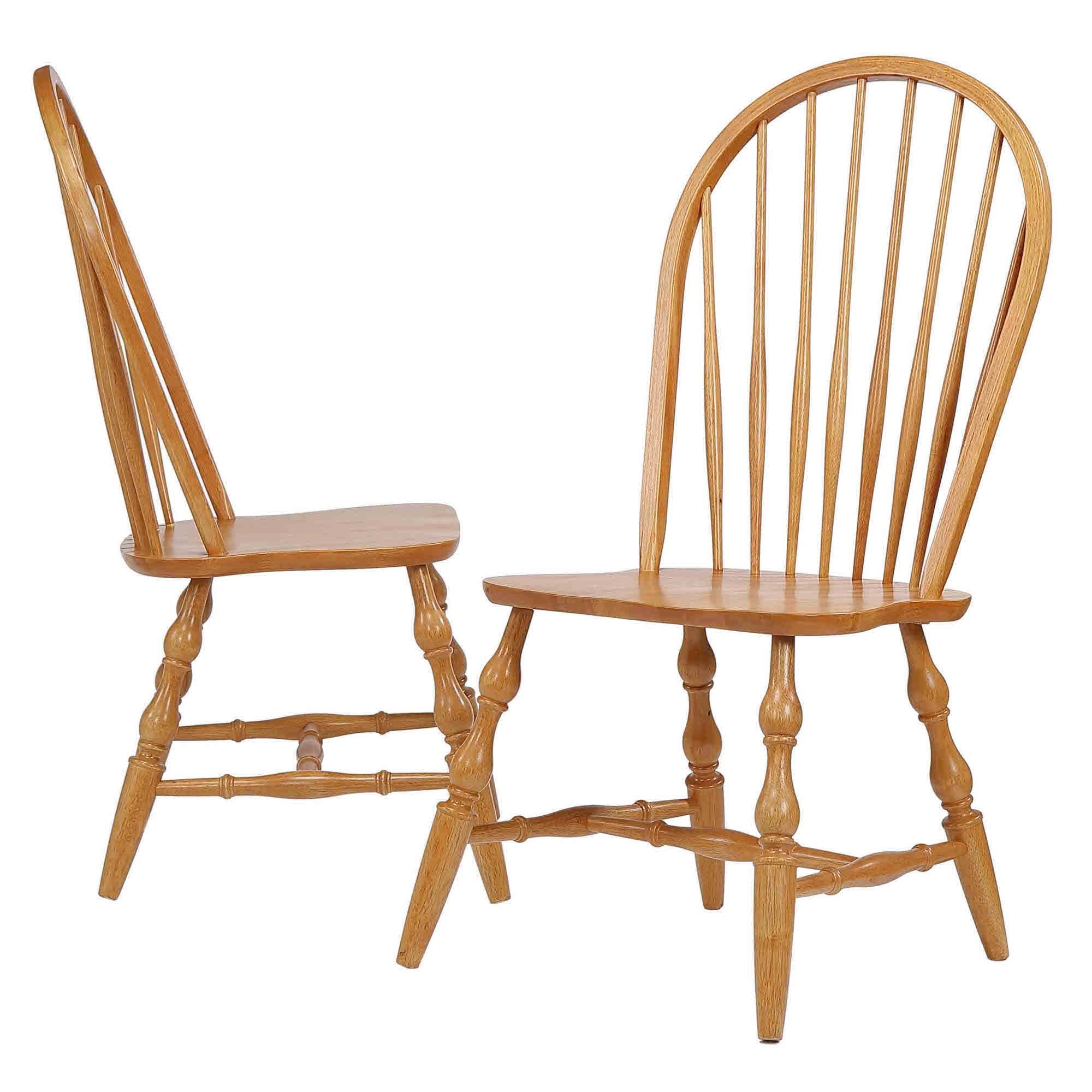 Sunset Trading Oak Selections Windsor Spindleback Dining Chair | Light Oak