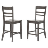 Sunset Trading Shades Of Gray Slat Back Stools | Set Of 2