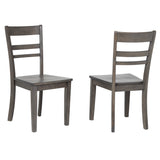Sunset Trading Shades Of Gray Slat Back Dining Chair