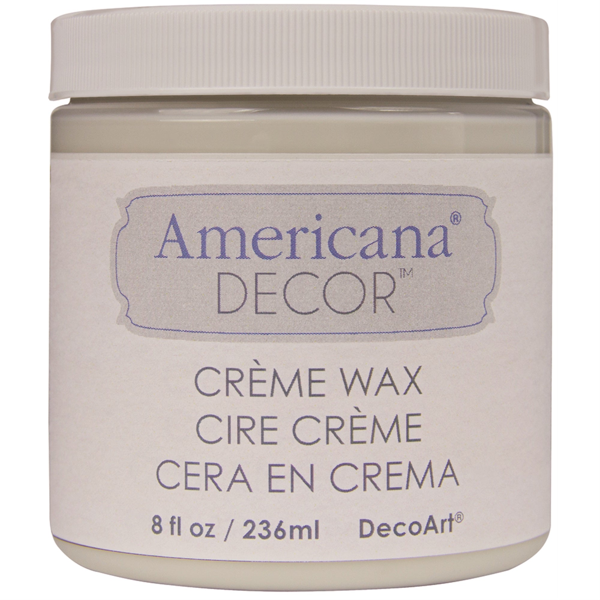 Amr Decor Creme Wax 8Oz Clear