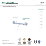 Kingston Brass Dr214306 Milano 30 Decorative Grab Bar, Polished Nickel