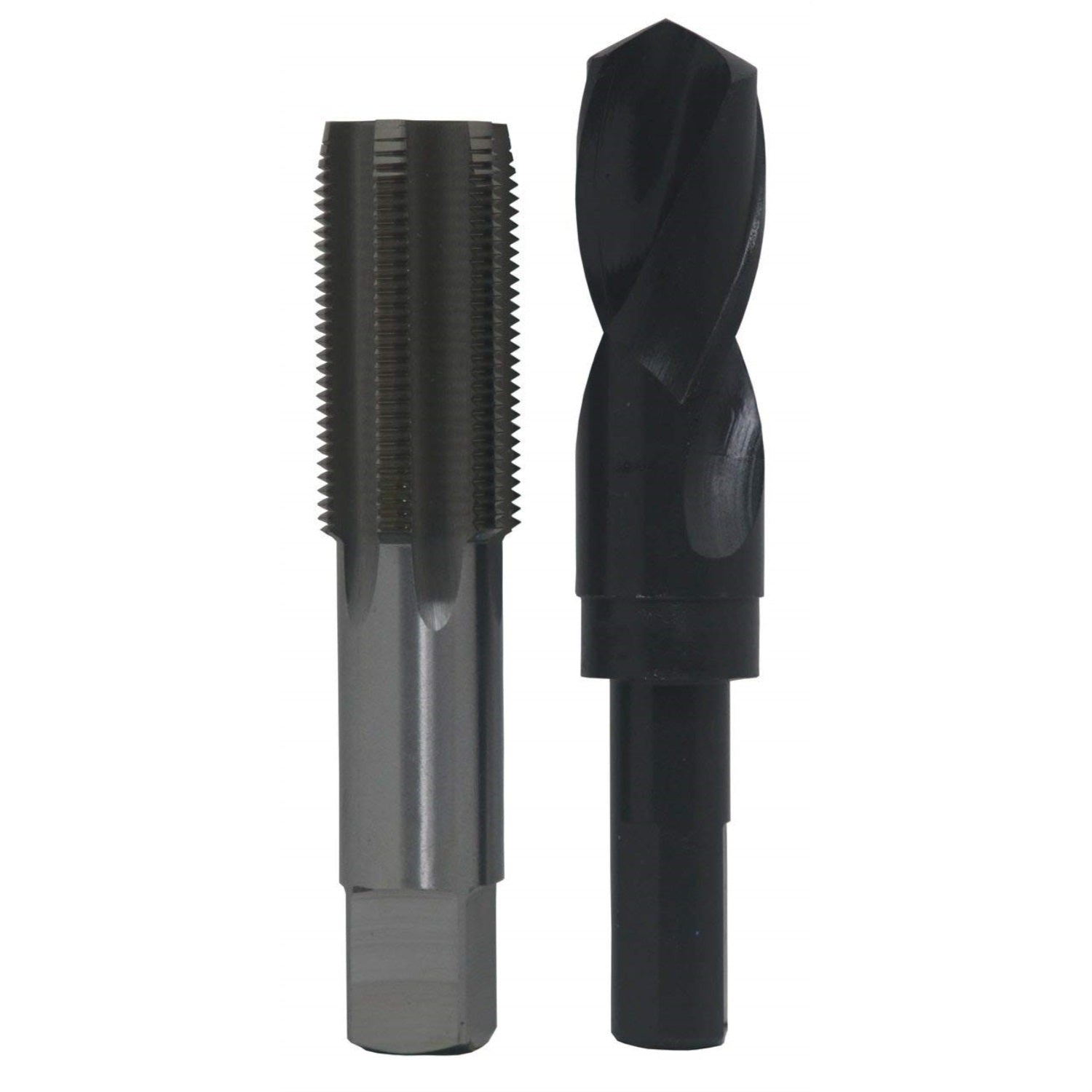 1-1/2''-6 Hss Plug Tap And Matching 1-11/32'' Hss 1/2'' Shank Drill Bit In Plastic Pouch.