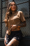 Lift Heavy. Pray Hard. Chestnut Leopard - Tee