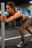 Women's High-Waisted Seamless Front Compression Training Shorts | Snipes & Stripes