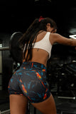 Women's High-Waisted Seamless Front Compression Training Shorts | Polly's Packing