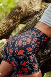 Women's High-Waisted Seamless Front Compression Training Shorts | Tactimingo
