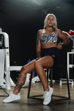 Women's High-Waisted Seamless Front Compression Training Shorts | Lift Heavy. Pray Hard.