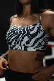 Cross Back Sports Bra | Zebra Ops