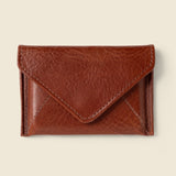 Mini Envelope Wallet with RFID Protection - Chocolate