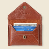 Mini Envelope Wallet with RFID Protection - Chocolate