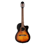 Private Room Distressed Suite Solid Top Slim Neck Acoustic-Electric Nylon Classical Guitar With Bag