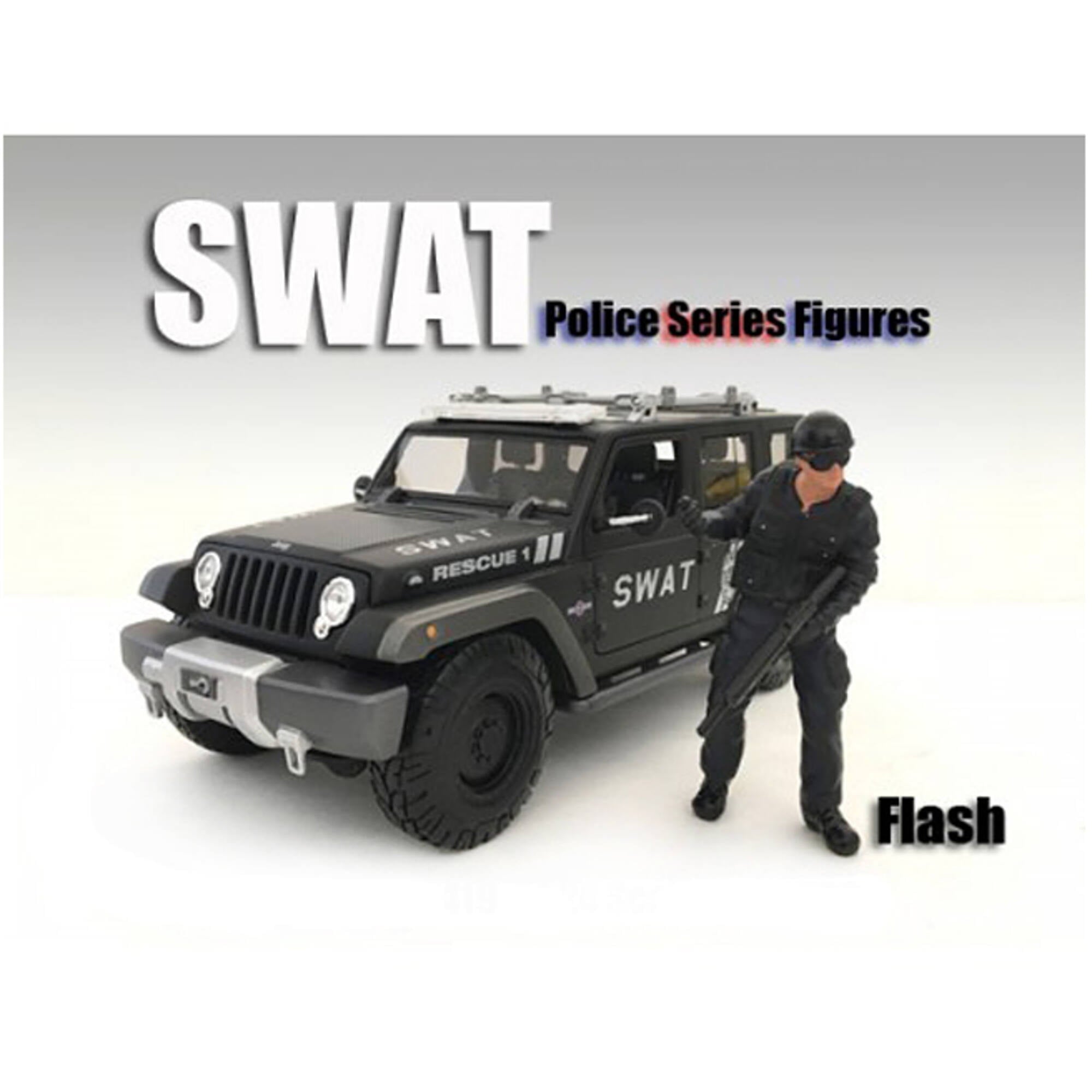 American Diorama 77419 1 By 18 Scale Swat Team Flash Figure For Models