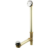 Kingston Brass DTT2201 TipToe Bath Tub Drain with Overflow, Polished Chrome