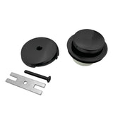 Kingston Brass Dtt5302A0 Easy Touch Toe-Tap Tub Drain Kit, Matte Black