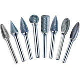 1/4 X 1/4 Std Carbide Burr 8 Piece Set, Dul4Set