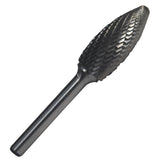 SH5x6 1/2 X 11/4 Flame Carbide Burr 1/4 Shank 6OAL, DULSH5X6