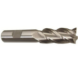 10.00Mm Hss 4 Flute Single End End Mill, Qualtech, Dwc10Mm-4Fse