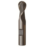 1/4'' X 3/8'' Hss 2 Flute Single End Ball End Mill, Qualtech, Dwct1108