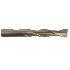1/2'' X 1/2'' Hss 2 Flute Single End Long End Mill, Qualtech, Dwctl318