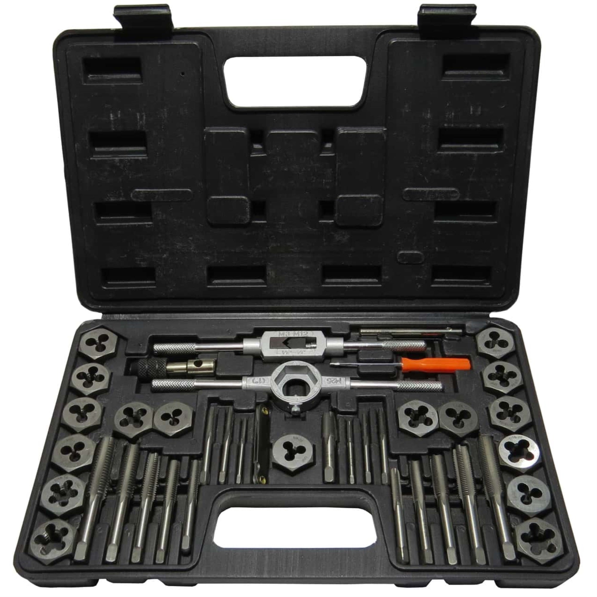 #4-1/2'' Carbon Steel Tap And Die Set With Hex Die, Dwt40Pc-Hex