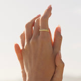 Gold Filled Ribbed Ring