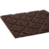 Diamond-Deluxe Duet Medium-Duty Unbacked 4'x6' Nosed-All Brown/Caramel Scraper Mat