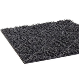 Diamond-Deluxe Duet Medium-Duty Unbacked 4'x6' Nosed-All Black/Gray Scraper Mat