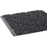 Diamond-Deluxe Duet Medium-Duty Unbacked 4'x6' Crimped Black/Gray Scraper Mat