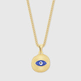 Evil Eye Gold Pendant