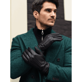 Daniel (black) – Goatskin leather gloves with warm wool lining and touchscreen function