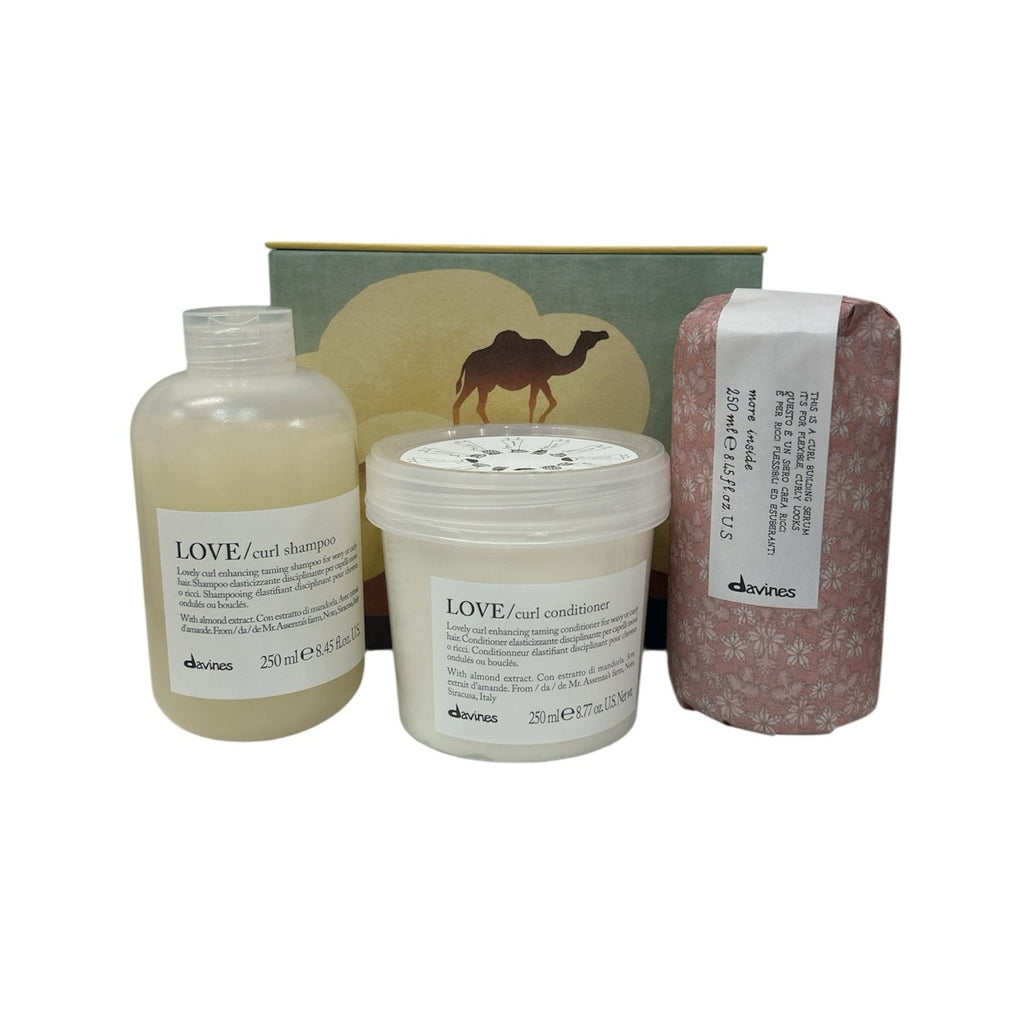Davines LOVE CURL + MI Gift Set: Curl Shampoo & Conditioner 8.5 Oz + This is A CURL Building Serum 8.45 Oz