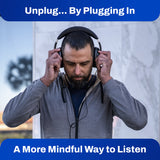 EMF Radiation-Free Air Tube Over-Ear Headphones