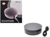 Mini Turntable Rotating Display Stand 4.75 with Black Base for 1/64 Scale Model Cars
