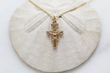 Damiano Crucifix Necklace 14K Gold