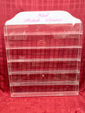 Polish Wall Rack - Acrylic Display - (90 bottle)(W/Header)