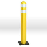 1734Y Eagle BARRICADES & DELINEATORS,Poly Guide-Post Delineator,Yellow w/Reflective