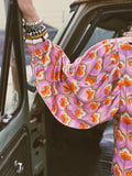 Room At The Top Balloon Sleeve Button Up Blouse