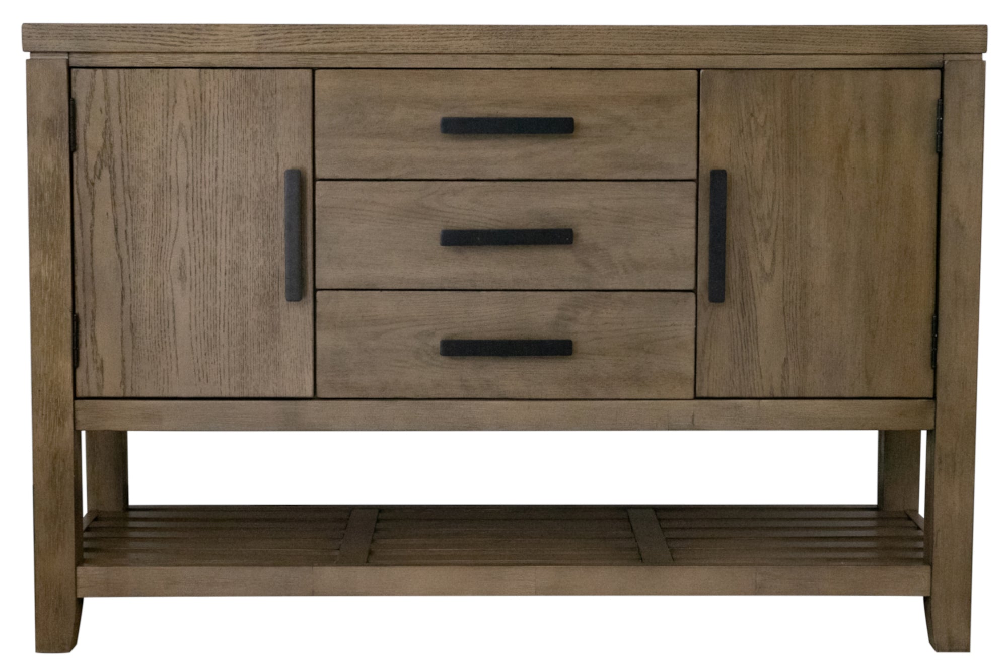 Sunset Trading Saunders Sideboard Buffet Server Tv Home Entertainment Center | Storage Cabinet Drawers Open Shelf Usb Power Stri