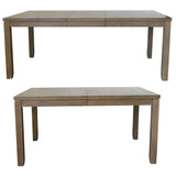 Sunset Trading Saunders 5Pc Extendable Dining Table Set | 4 Slat Back Chairs | Brown Acacia Wood