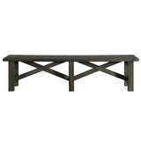 Sunset Trading Trestle 72 Dining Bench | Distressed Gray Wood