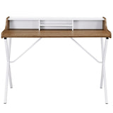 Bin Office Desk - Walnut