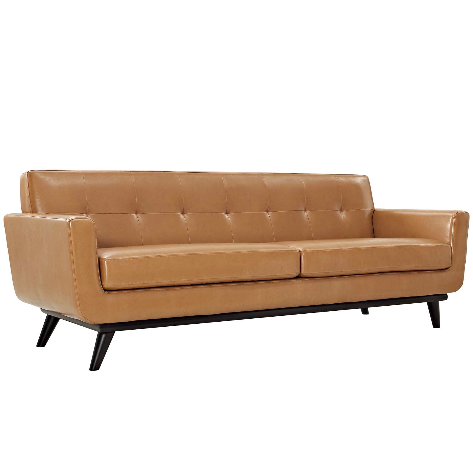 Engage Bonded Leather Sofa - Tan
