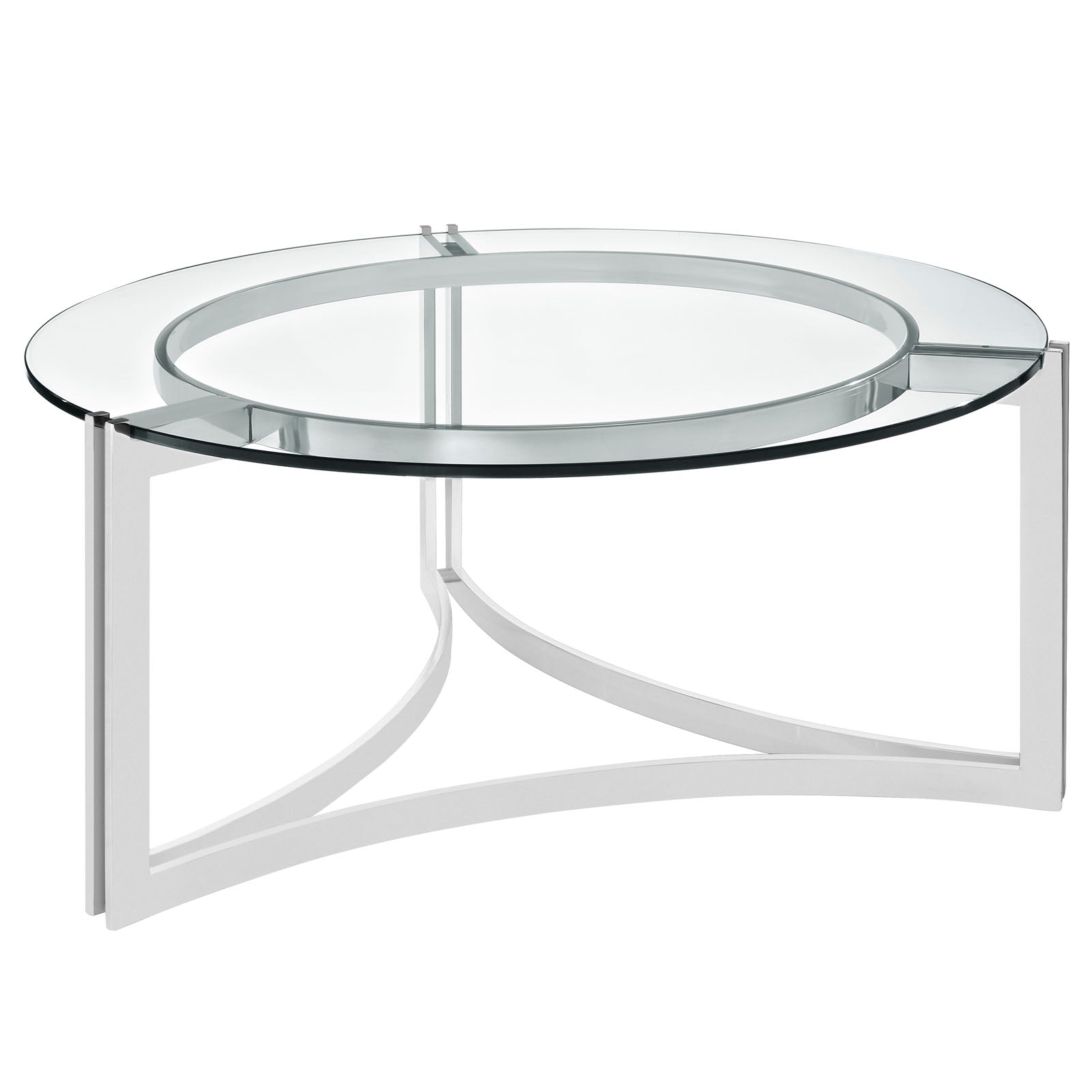 Signet Stainless Steel Coffee Table - Silver