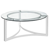 Signet Stainless Steel Coffee Table - Silver