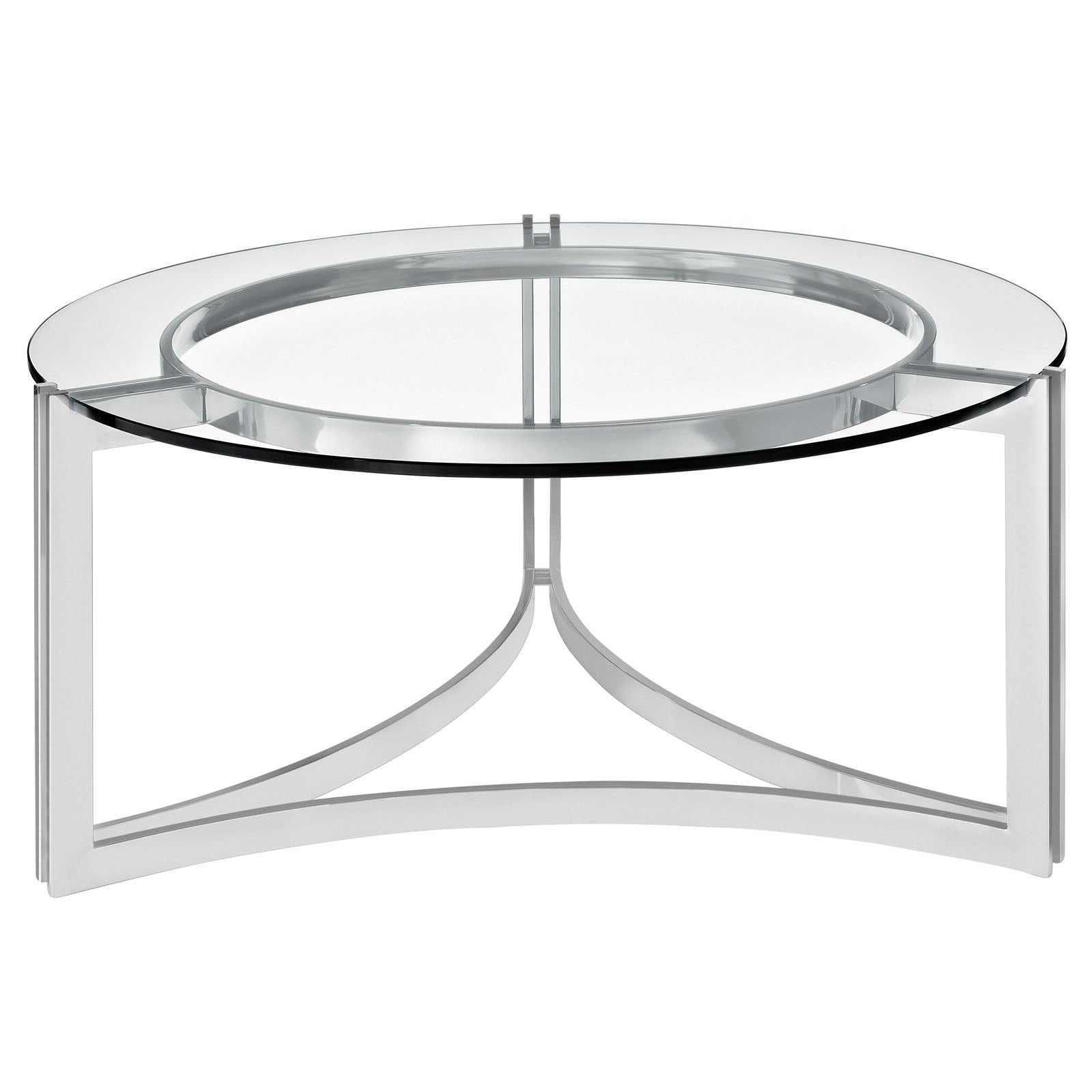 Signet Stainless Steel Coffee Table - Silver