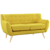 Remark Upholstered Fabric Loveseat - Sunny