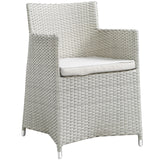 Junction 5 Piece Outdoor Patio Dining Set - Gray White