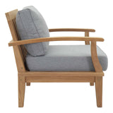 Marina 2 Piece Outdoor Patio Teak Set - Natural Gray