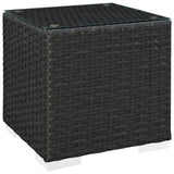 Sojourn Outdoor Patio Side Table - Chocolate